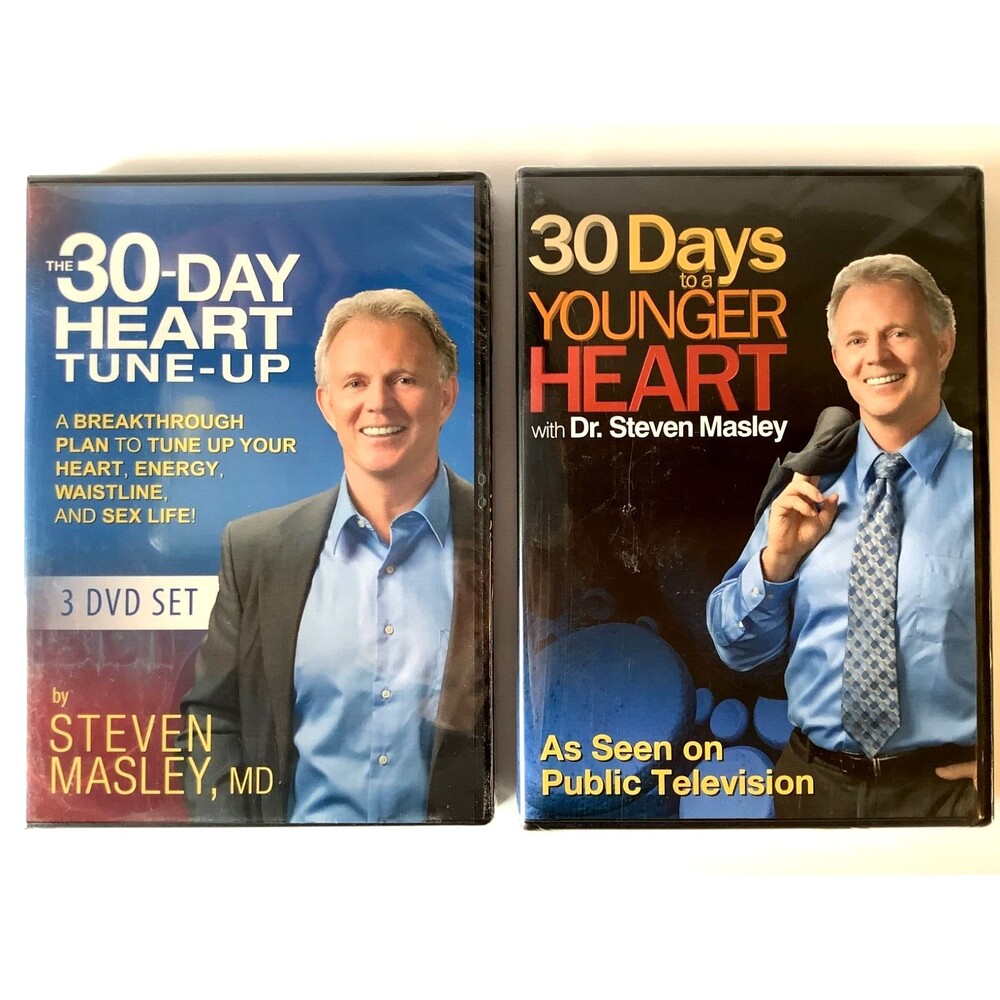 30 Days to a Younger Heart / The 30 Day Heart Tune-Up 4 DVD's Set Dr. Masley NEW